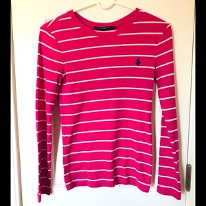 🆕🔥POLO RALPH LAUREN SPORT REALLY CUTE&SUPER SOFT LONGSLEEVE STRIPED SHIRT